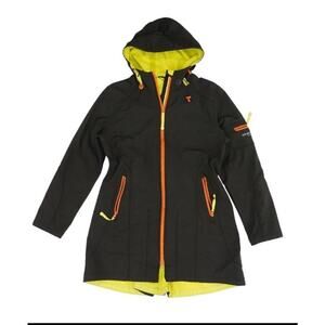 Ilse Jacobsen Raincoat Hooded Brown Lightweight Jacket Coat Size 42